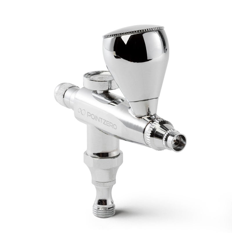 PointZero Single Action 7cc Gravity-Feed (Stubby) Airbrush Set - .3mm Nozzle - Image 2